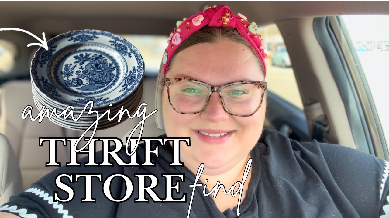 Blue & White Transferware at the Thrift Store?! Thrift Haul | Traditional Cottage Home Decor