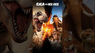 Giganotosaurus Vs Ice Age All Characters Ice Age Vs Juric World