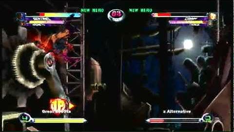 MvC2 (360) Online Player Matches-  GreatBobSta(Combofiend) vs Z Alternative(CCT) #296