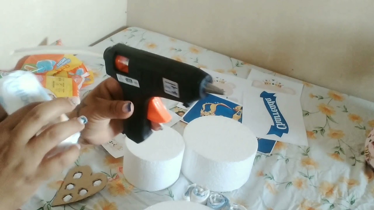 bolo fake de fralda descartável