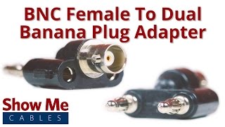 50OHM WALL MOUNT PANEL ANTENNA 700-2500MHZ BNC Female to Dual Banana Plug Adapter #1001