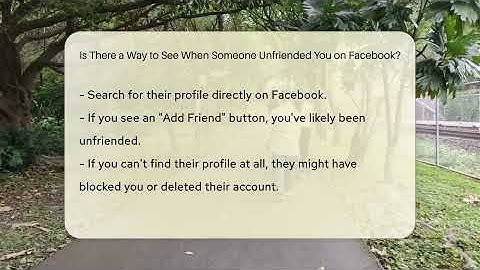 Is There a Way to See When Someone Unfriended You on Facebook? - Everyday-Networking