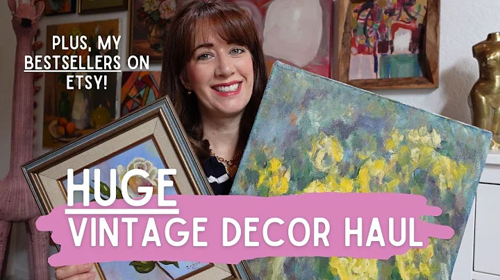 HUGE VINTAGE HAUL | My Bestsellers on Etsy | And a surprise at the end...