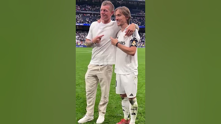 KROOS ACOMPAÑA A MODRIC EN SU DESPEDIDA: UN MOMENTO EMOTIVO EN EL REAL MADRID
