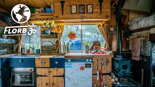 Luxurious DIY Van Conversion Feels like Rustic Tiny Cabin