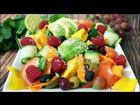 Video: Gezonde Kleurrijke Salade