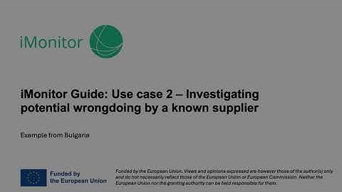 iMonitor Guide: Use case 2