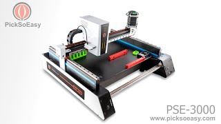 PickSoEasy PSE-3000. OpenPNP Pick & Place machine presentation video.