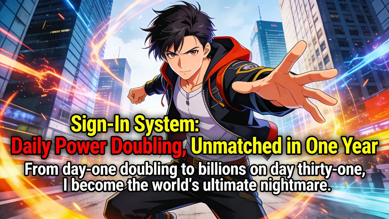 P1：Sign-In System: Daily Power Doubling, Unmatched in One Year #webnovel #powerrise