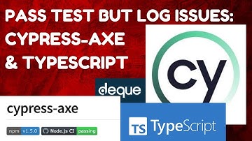 ♿️Logging Accessibility Issues Without Failing Tests - Cypress-Axe, Cypress & TypeScript | Ep 08