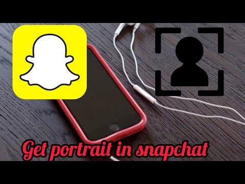 How to get portrait mode in snapchat (FACE DETECTER) ?