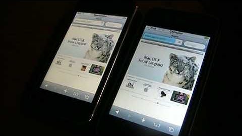 iPhone 3G vs iPod Touch 2G SpeedTest Comparison