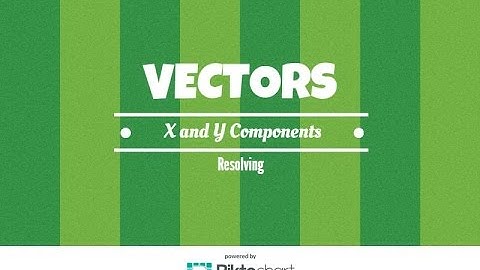 How to resolve a vector into its x and y components