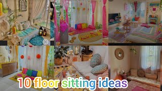 floor sitting ideas||no sofa sitting ideas