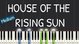 The Animals - House Of The Rising Sun Piano Tutorial | Medium