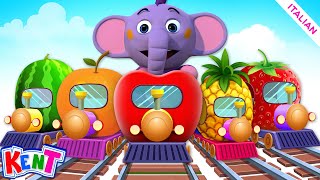 Impara La Frutta 🍓🍍 Kent l'elefante Italiano | Cartone Animato Educativo