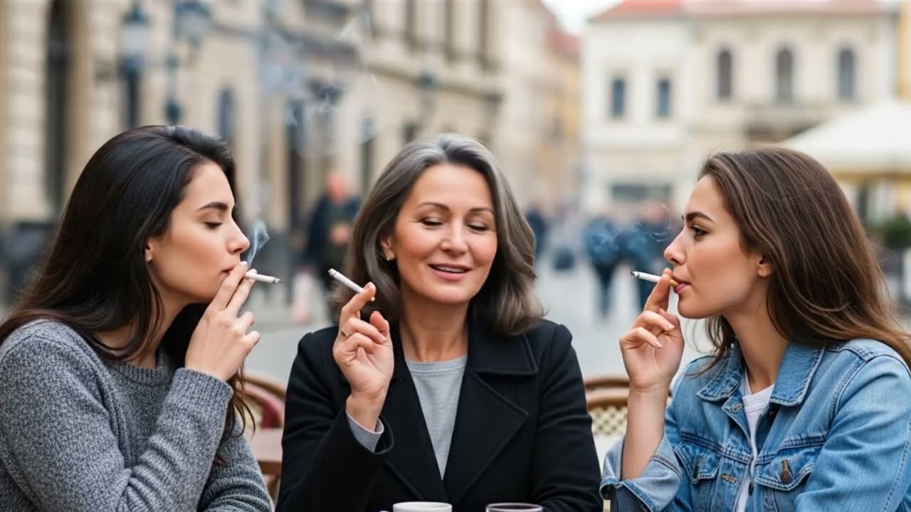 ✨ Курение матери и дочери | Эстетика семейной гармонии