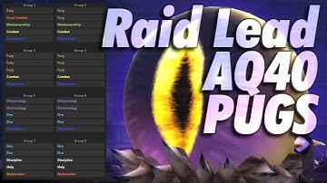 HOW TO RAID LEAD AQ40 PUGS