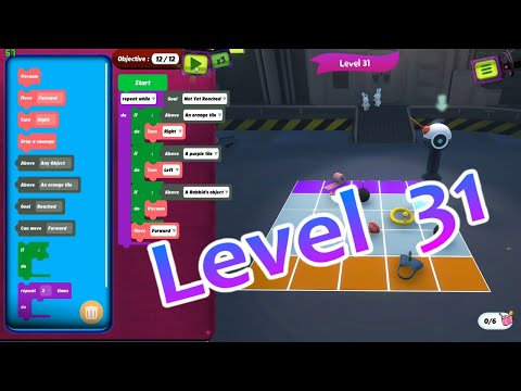 Rabbids Coding - Level 31  Tutorial | Walk-through  疯狂兔子学编程 第31关 教程|秘籍|攻略 | Guide