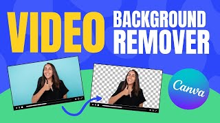 Remove and Change the BACKGROUND of your VIDEO in Canva (1 click!)