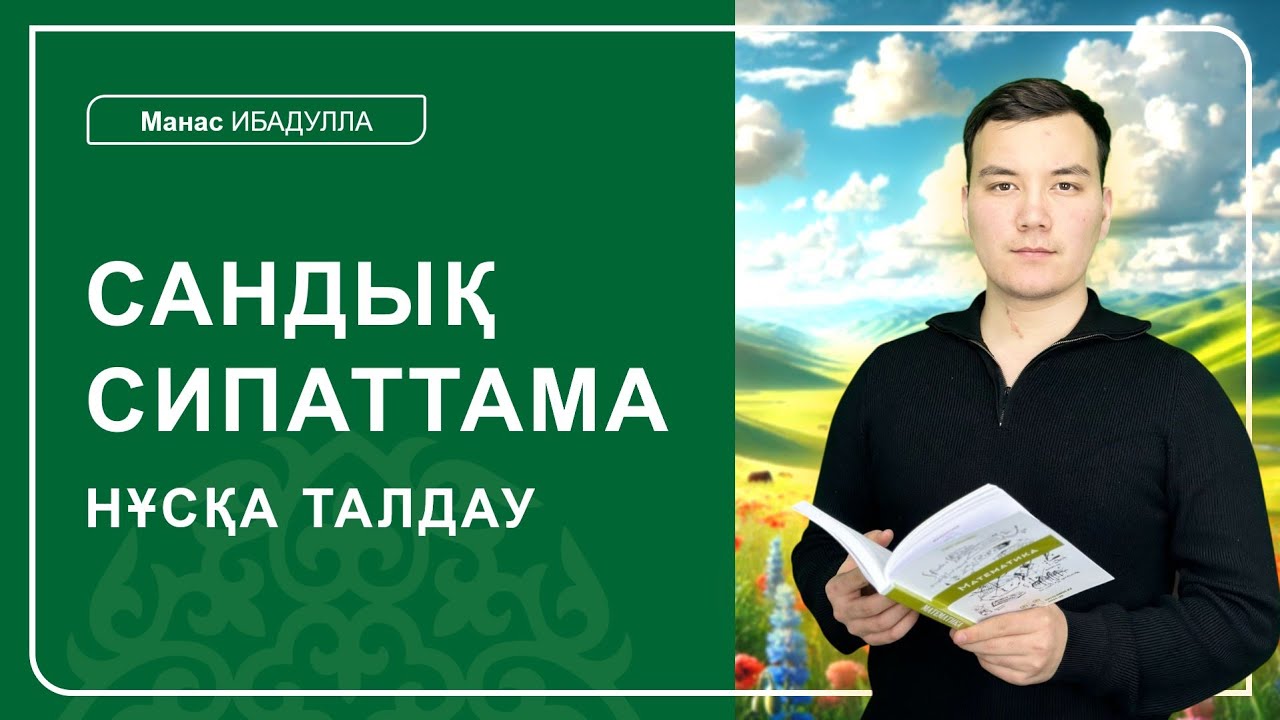 НЗМ-2025 | САНДЫҚ СИПАТТАМА \ НҰСҚА ТАЛДАУ / НИШ