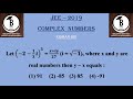 Let (−𝟐−𝟏/𝟑 𝒊)^𝟑 = (𝒙+𝒊𝒚)/𝟐𝟕 (i = √(−𝟏)), where x and y are real numbers then y – x equals :(1) 91