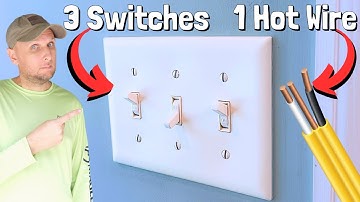 How Do They Wire Up Multiple Switches With Just 1 Hot Wire!? What Many Don