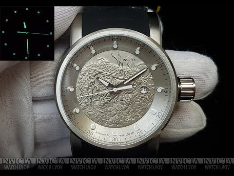 Мужские часы Invicta 15862 Yakuza Dragon Automatic Silver Black 