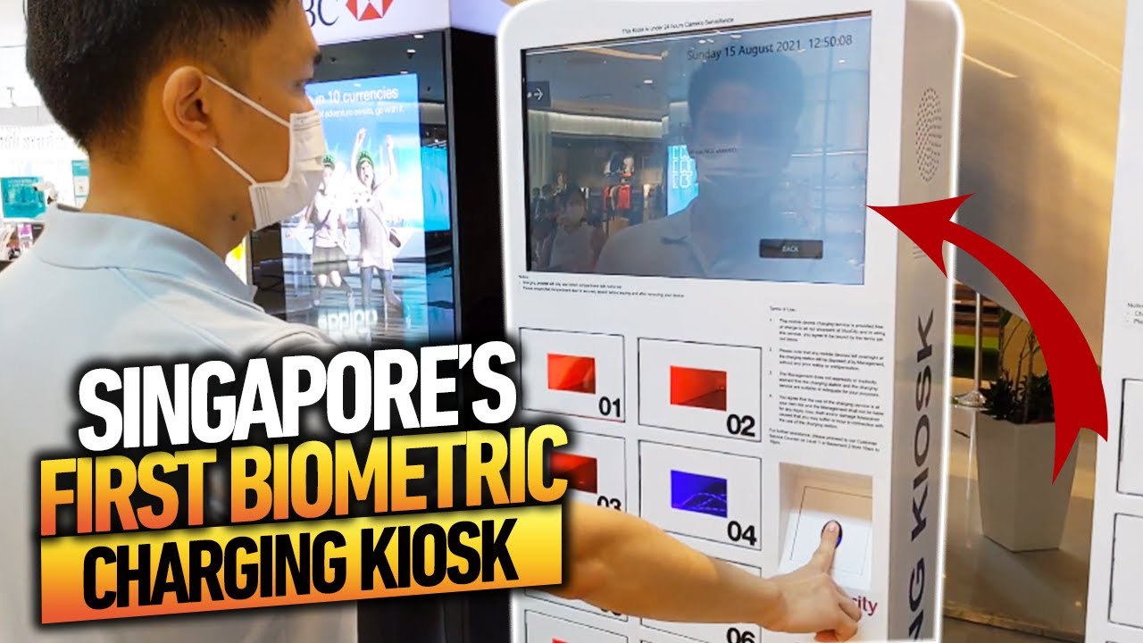 Singapore's First Biometric Charging Kiosk VivoCity Singapore YouTube