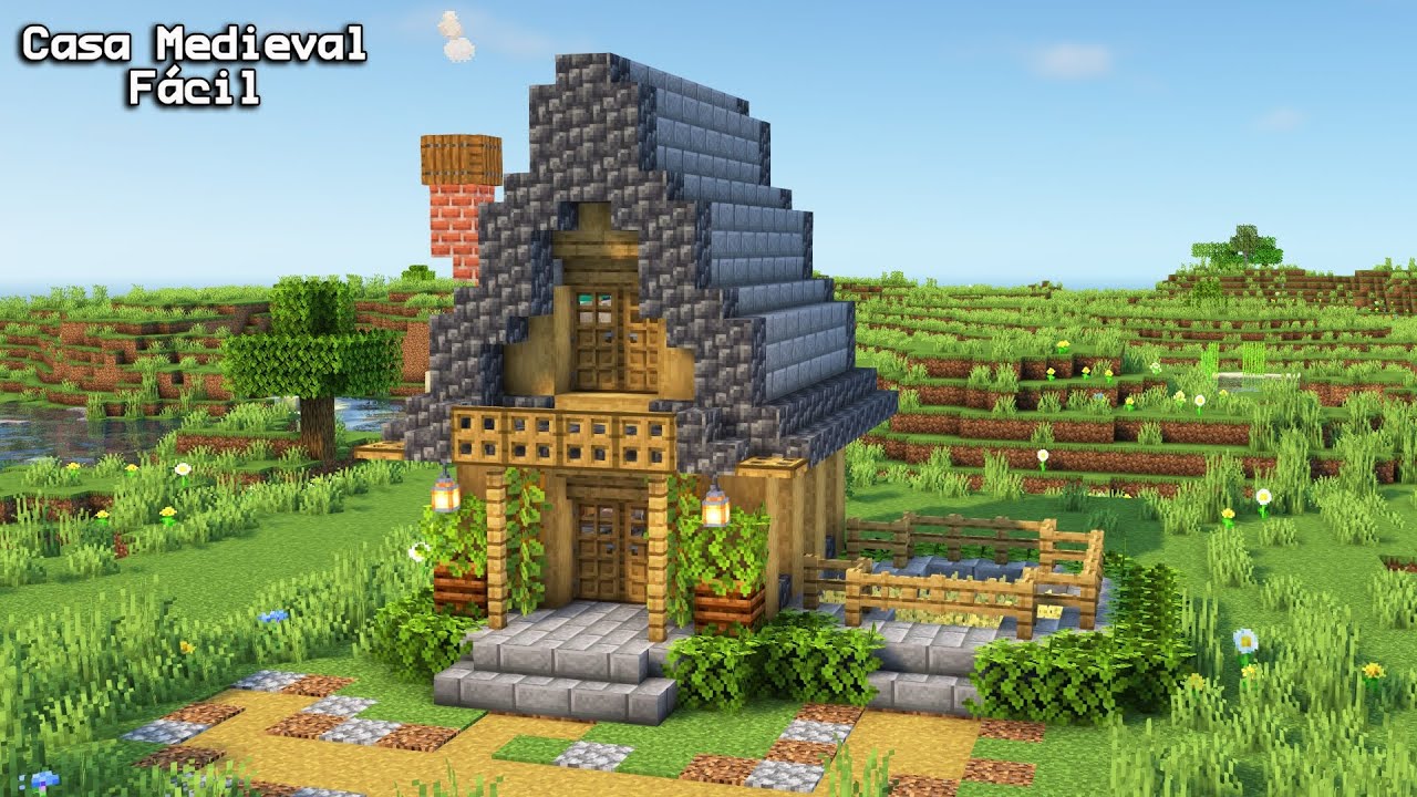 Minecraft: Casa Medieval Simples Tutorial! : r/Madde_in_Minecraft