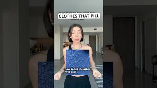 How to know if clothes are going to pill #fabric #clothing