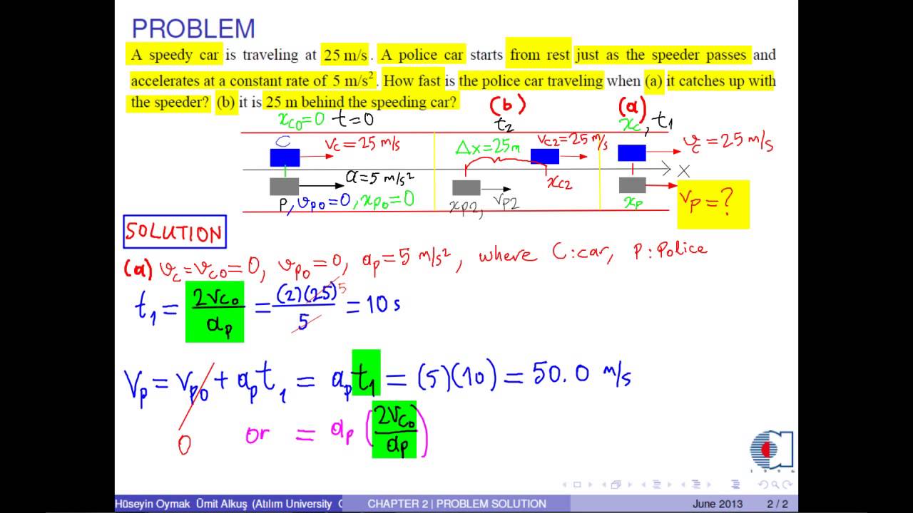chapter 02 problem 07 constant acceleration YouTube