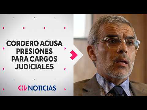 Luis Cordero revealed pressure from Loreto Carvajal and Ángela Vivanco regarding judicial appoint...