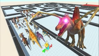 ESCAPE FROM ALIEN SPINOSAURUS #2  Animal Revolt Battle Simulator