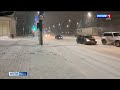 Мощный снегопад в Тверской области