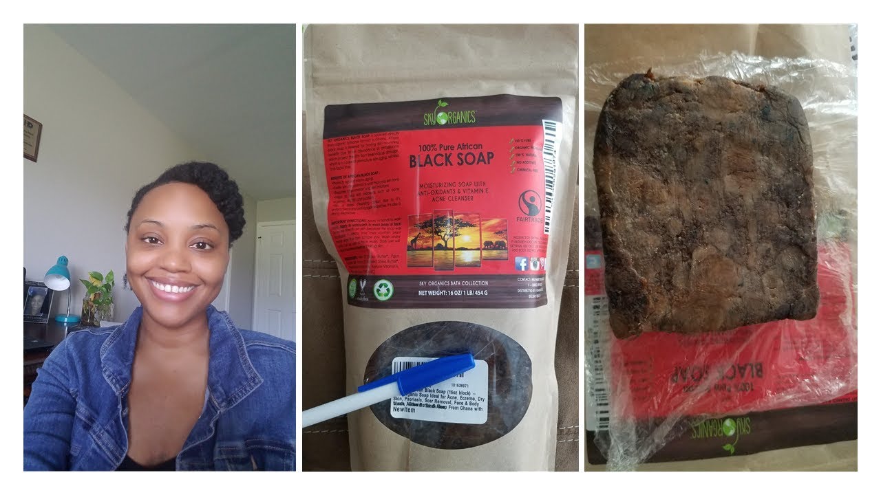 Sky Organics Raw African Black Soap Review Youtube