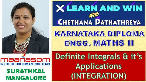 Diploma Maths 2 (part 7) /Definite Integrals and it