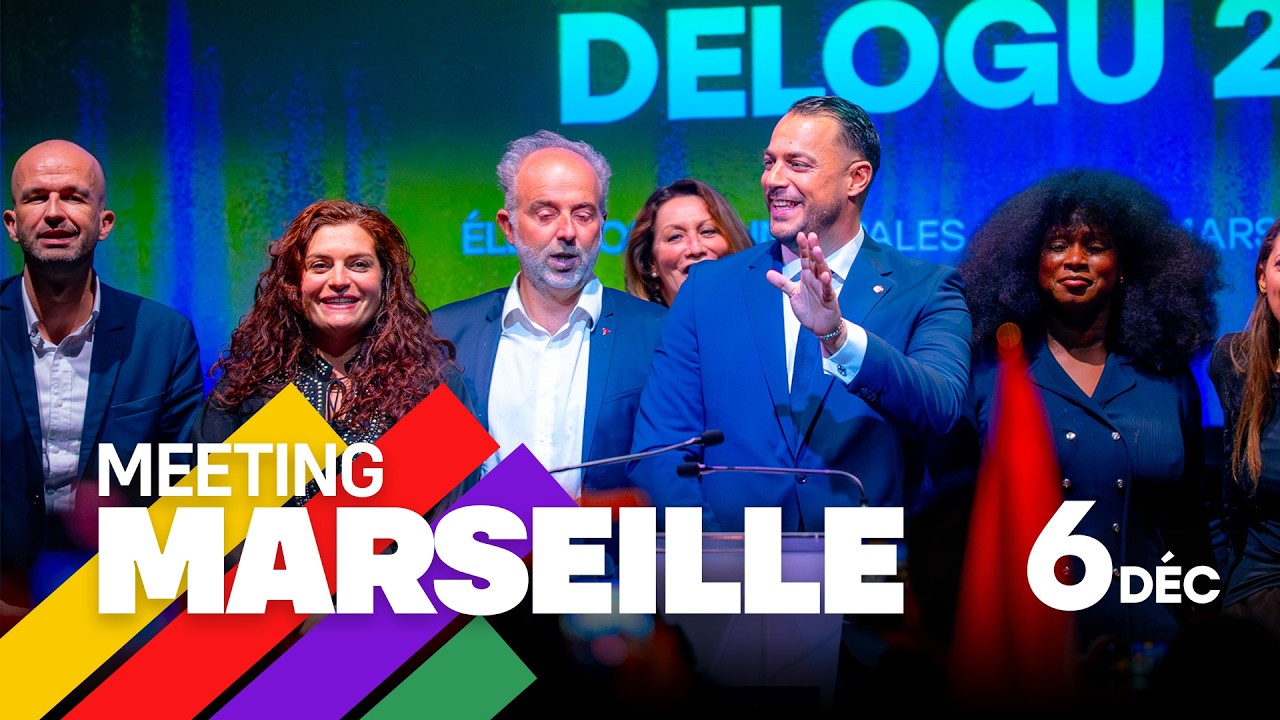 Meeting de lancement de la campagne municipale à Marseille