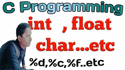 data types and format spacifier in C  (hindi,URDU)  lec 4  by Rizwan zafar