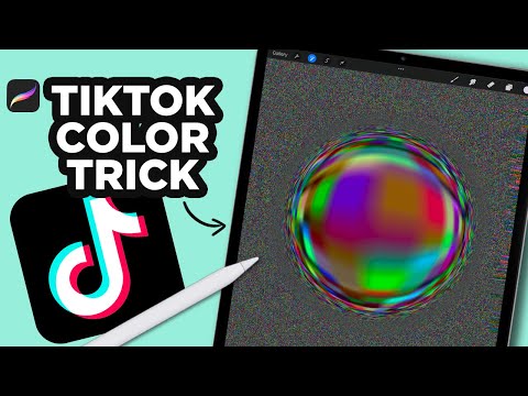 How to do a TIKTOK Color Picking Trick in PROCREATE #Shorts