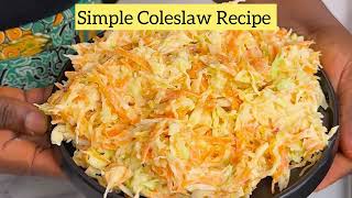 Simple Coleslaw Recipe 