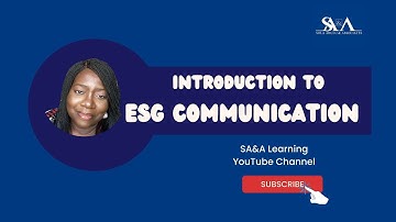Introduction to ESG Communication