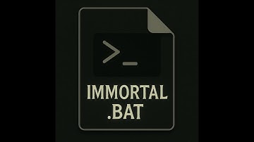 Immortal.bat is the most Dangerous batch script I have ever seen