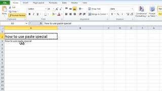 How To use Paste Special to change the Font style in cell | Excel Tips
