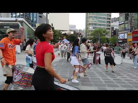 Kpop#JHKTV]<strong>K</strong>- Samba Percussion Rapper Percussion Sinchon Street <strong>Performance</strong>-3 삼바타악기 라퍼커션신촌공연-3