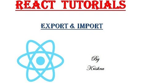 ES6 Modules Import Export in React JS | How to import and export modules