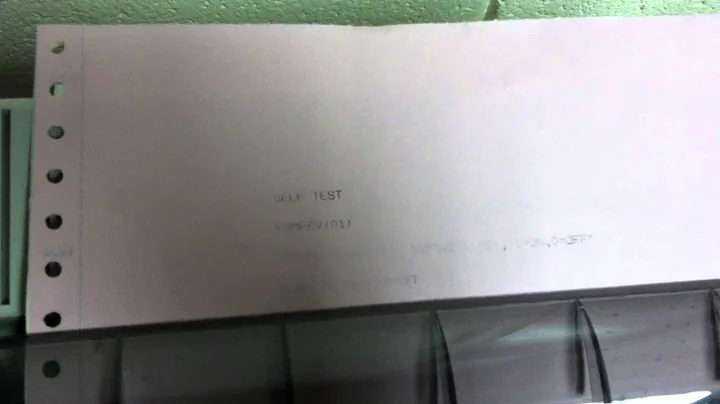 Unboxing Brand New ImageWriter II - First Test Page