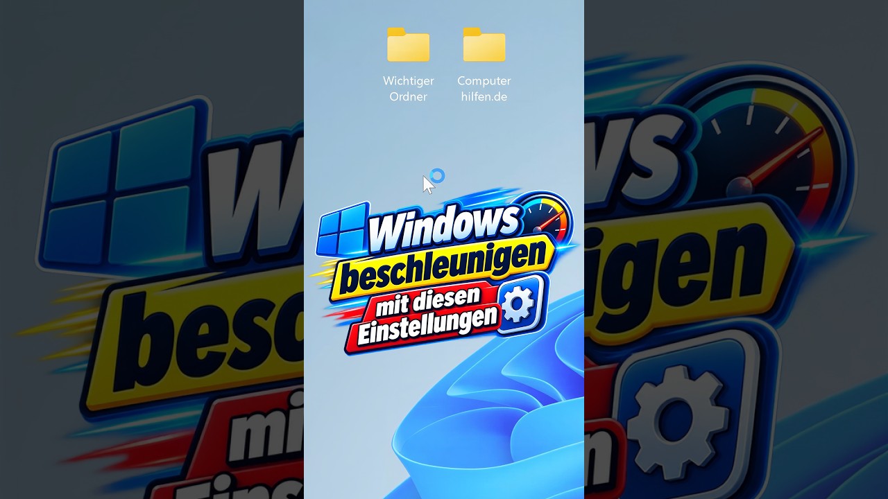 Windows beschleunigen (für ältere Rechner!)