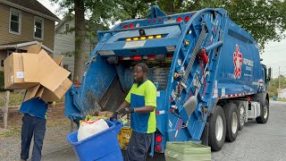 Republic Services Garbage Truck Packing Pennsylvania Trash