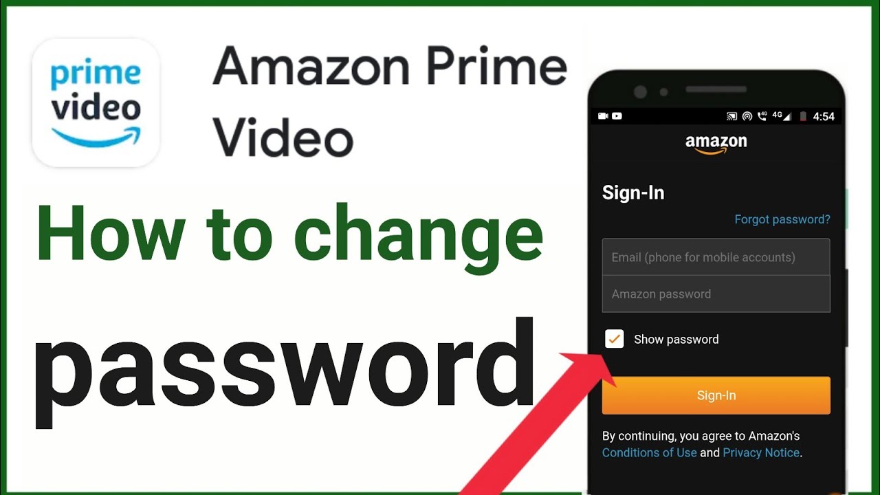 Amazon Prime Video Ka Password Kaise Change Kare Amazon Prime Video Change Password Youtube